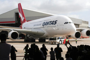 qantas-a380-entering-hangar
